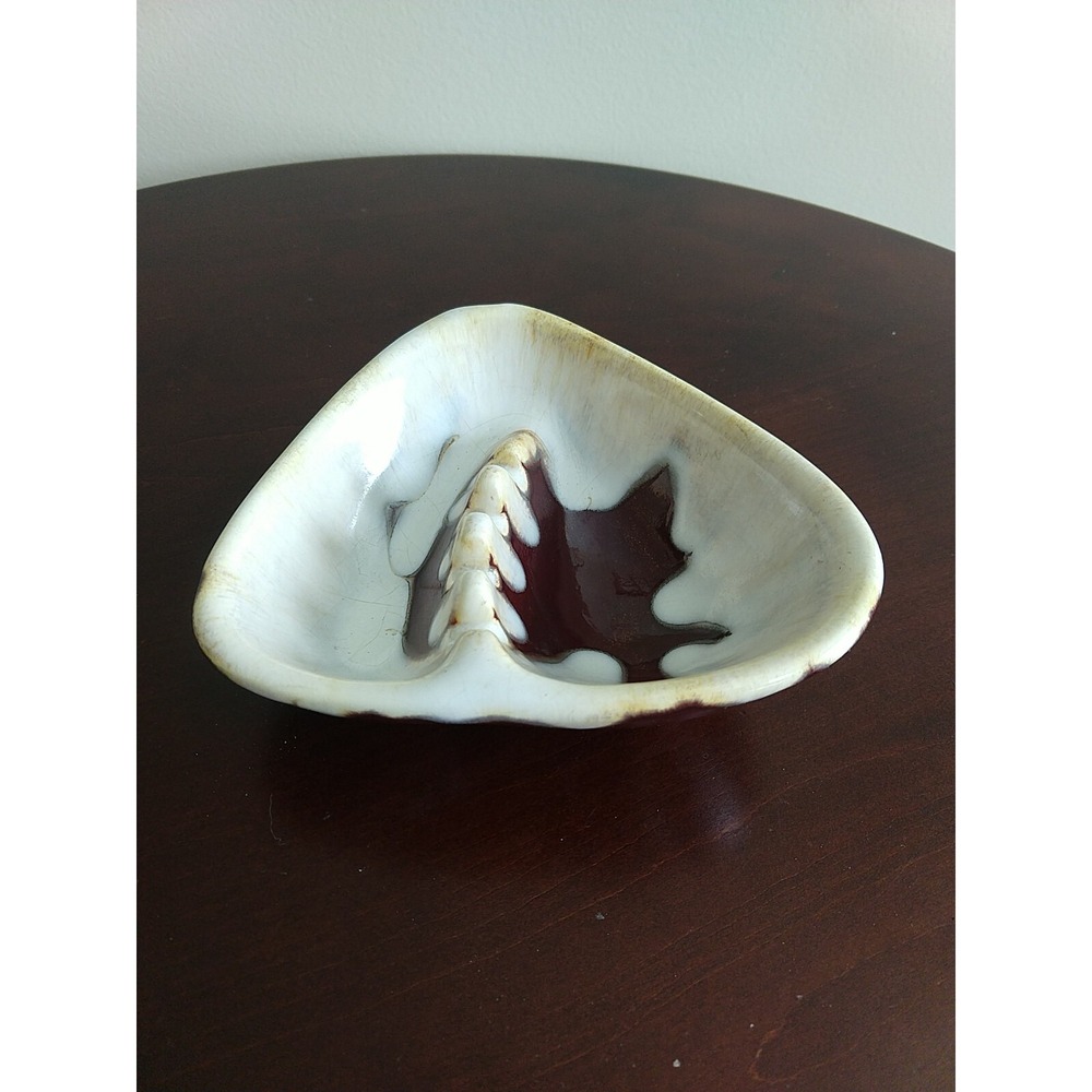 Vintage 1969 McNees Pottery Ash Tray Ceramic Cigar Holder